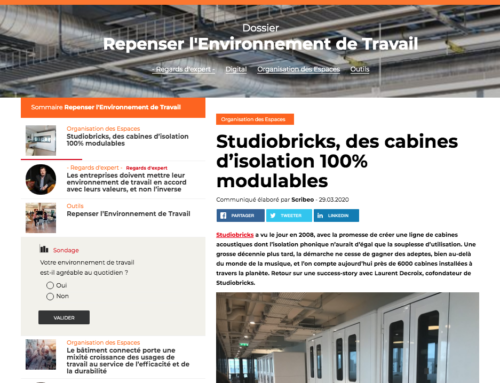 Solutions Studiobricks pour les environnements de travail chez Le Point